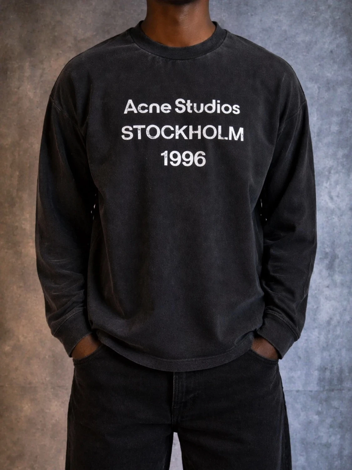 Svart sweatshirt Acne Studios