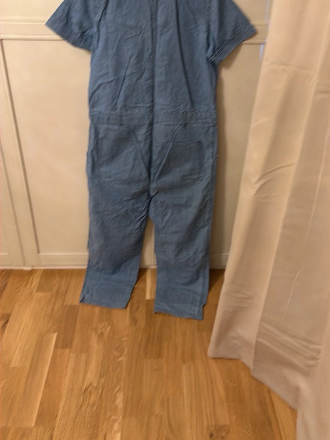 Ljusblå denim jumpsuit Soaked - 2