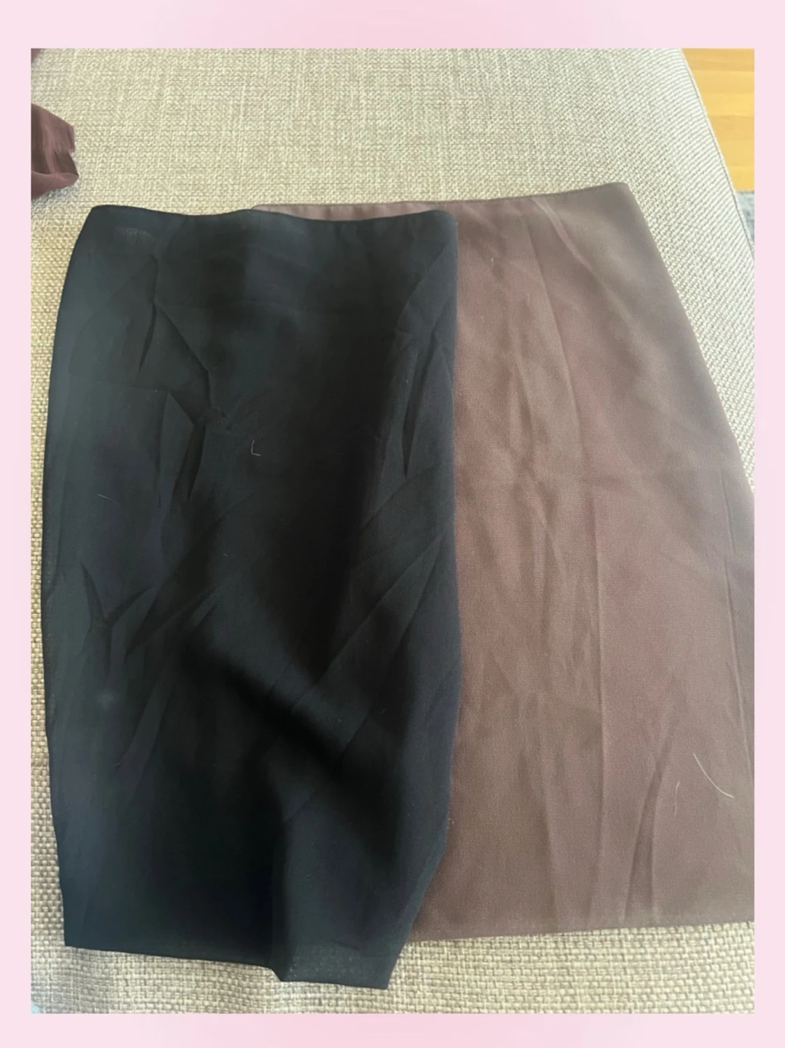 Två half niqab brun svart 