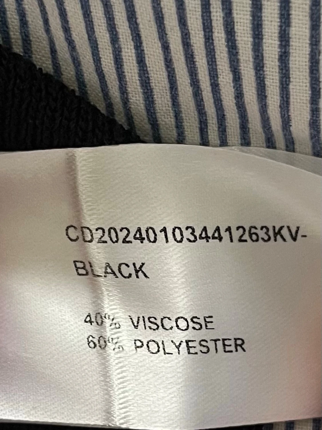 Svart ribbad snörningstopp - 3