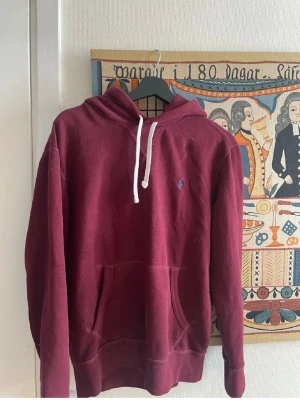 Ralph Lauren och Gary hoodie - Vinröd Ralph lauren och grå gant