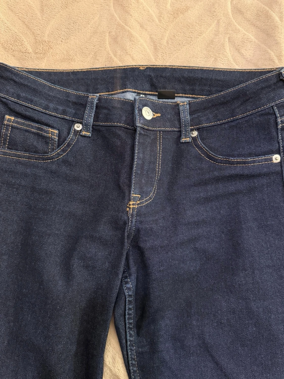 Mörkblå bootcut jeans - 2