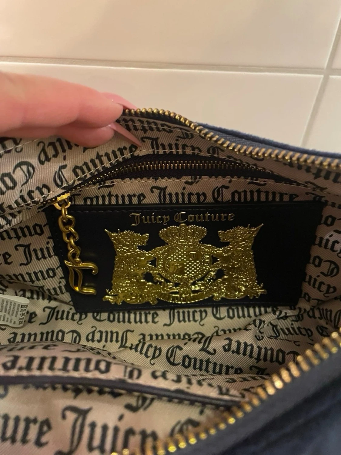 Mörkblå Juicy Couture handväska - 1