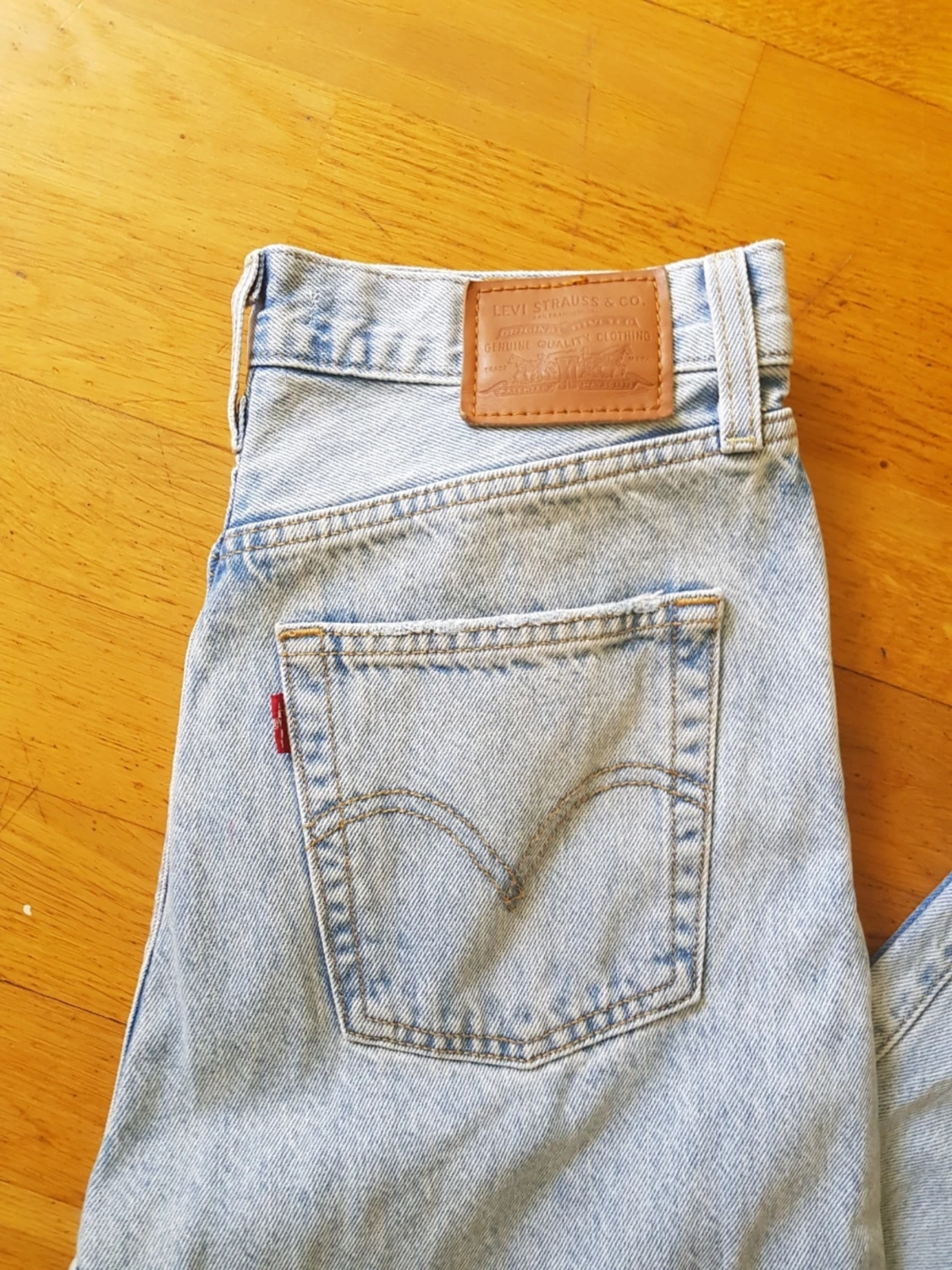 Ljusblå Levi's raka jeans - 1