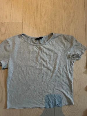 Ljusblå basic t-shirt - En enkel ljusgrå t-shirt med rund hals och korta ärmar. T-shirten har en rak passform och är tillverkad i ett mjukt material som känns skönt mot huden. Perfekt att matcha med jeans eller shorts.