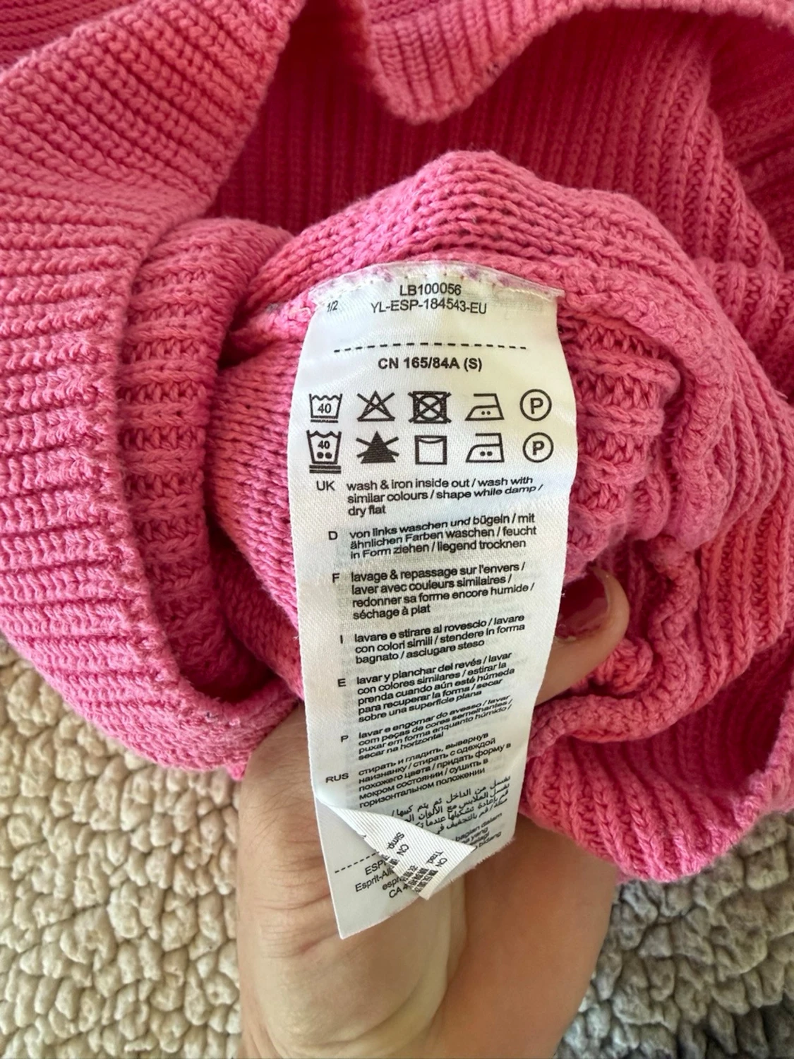 Rosa stickad tröja från Esprit - 2