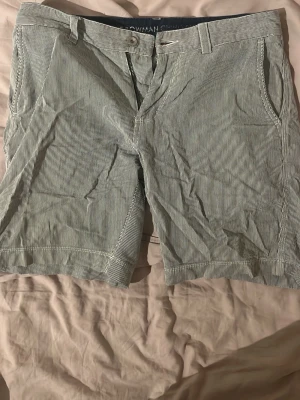 Randiga shorts från sail racing - Snygga randiga shorts från sail racing i vitt och blått. Klassisk passform med bälteshällor, fickor fram och bak samt knapp- och dragkedjestängning. Perfekta för varma dagar och stilrena outfits.