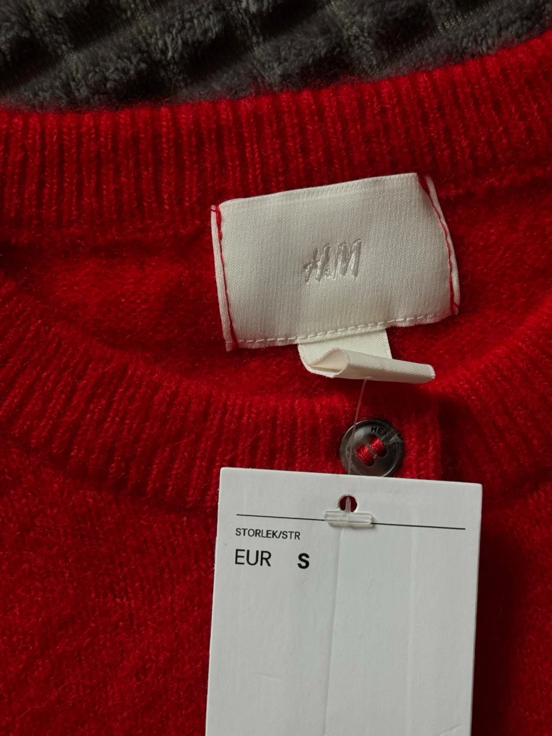 Röd kofta med knappar H&M - 4