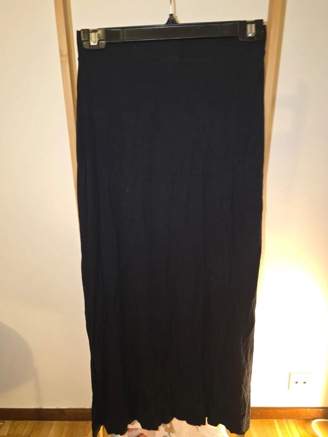 Svart långkjol i bomull - 1