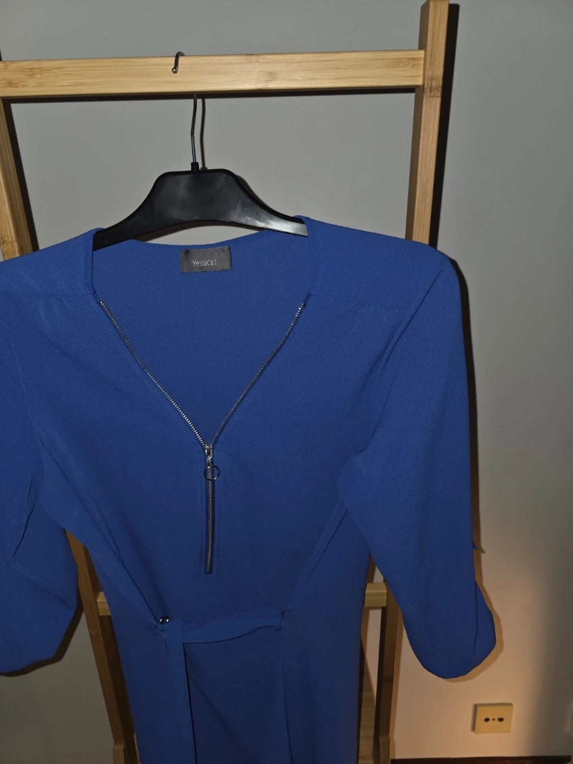 Blå klänning med dragkedja Vero Moda - 1