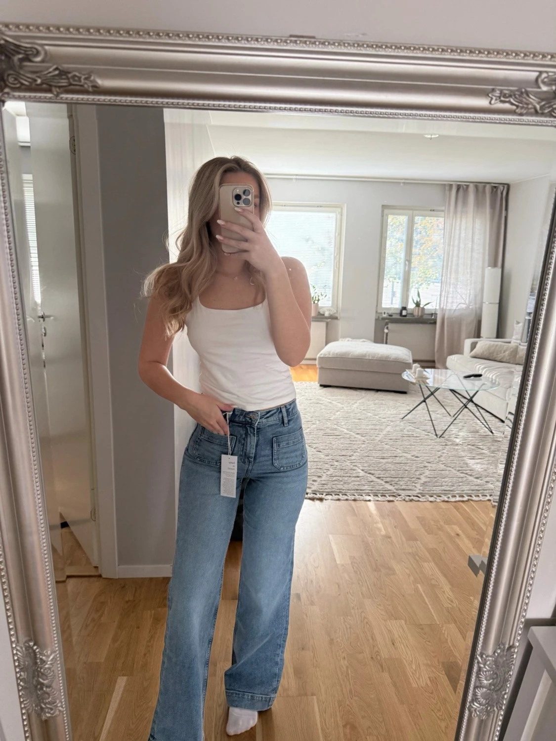 Front pocket flare jeans - 3