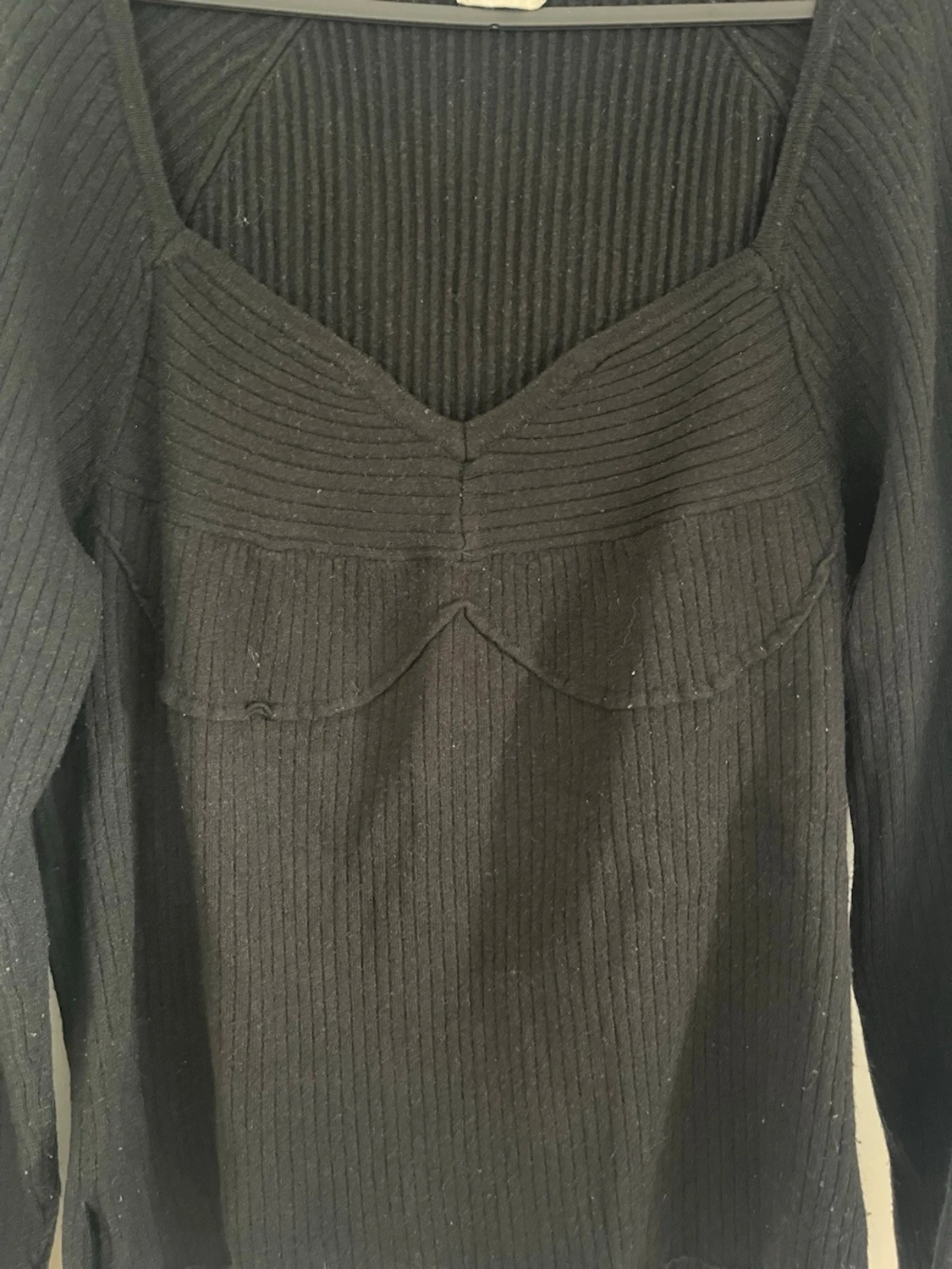 Svart ribbad stickad tröja Stories - 2