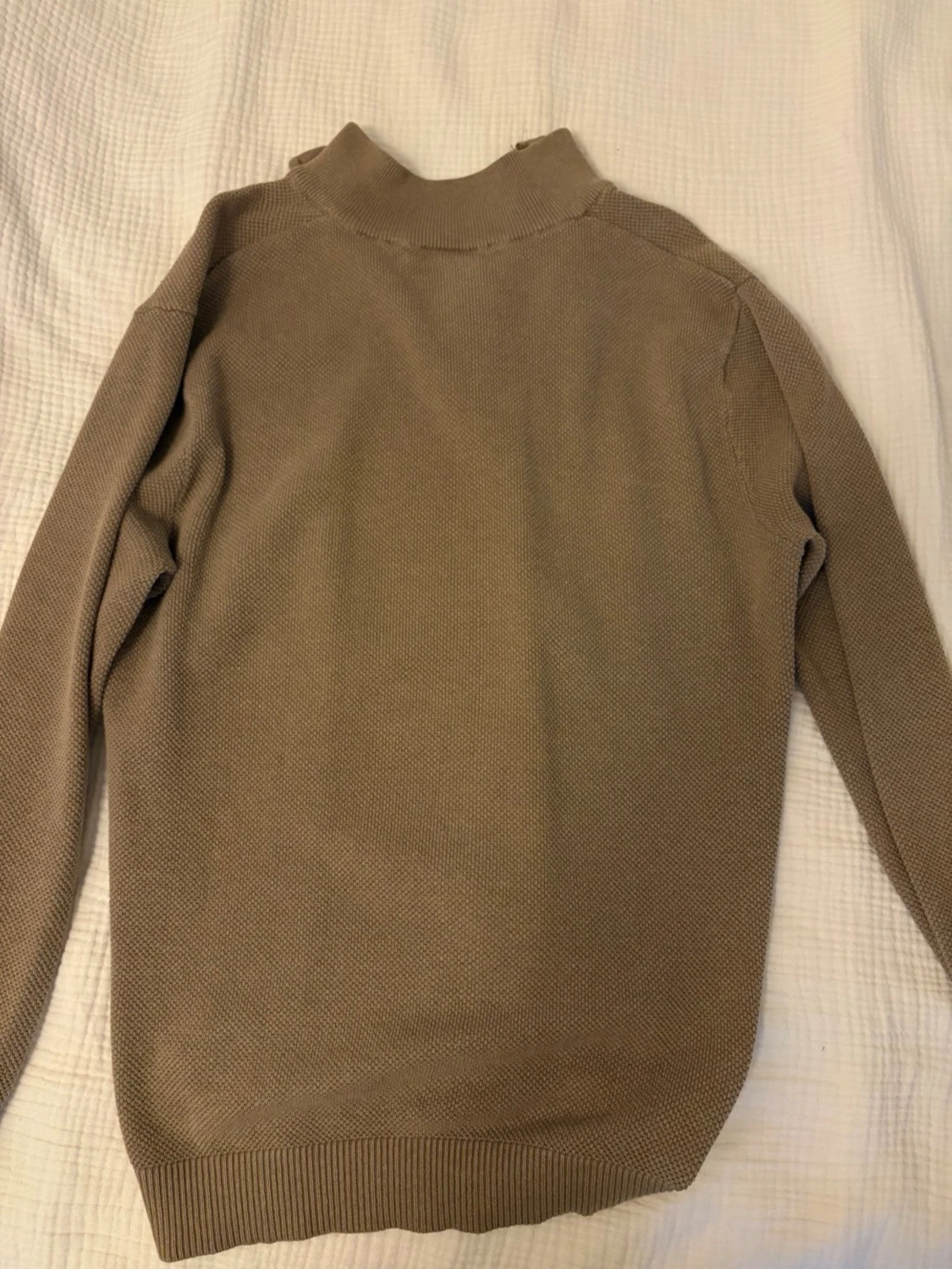 Brun halv zip - 1