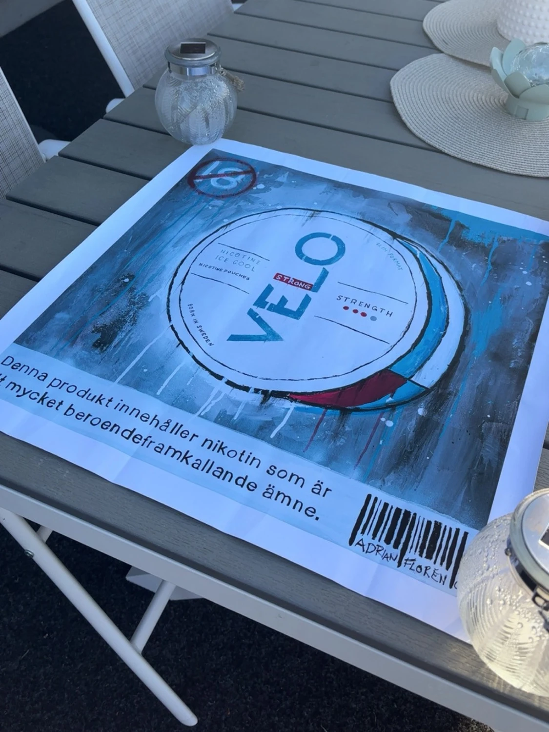 Poster med VELO snusmotiv - 1