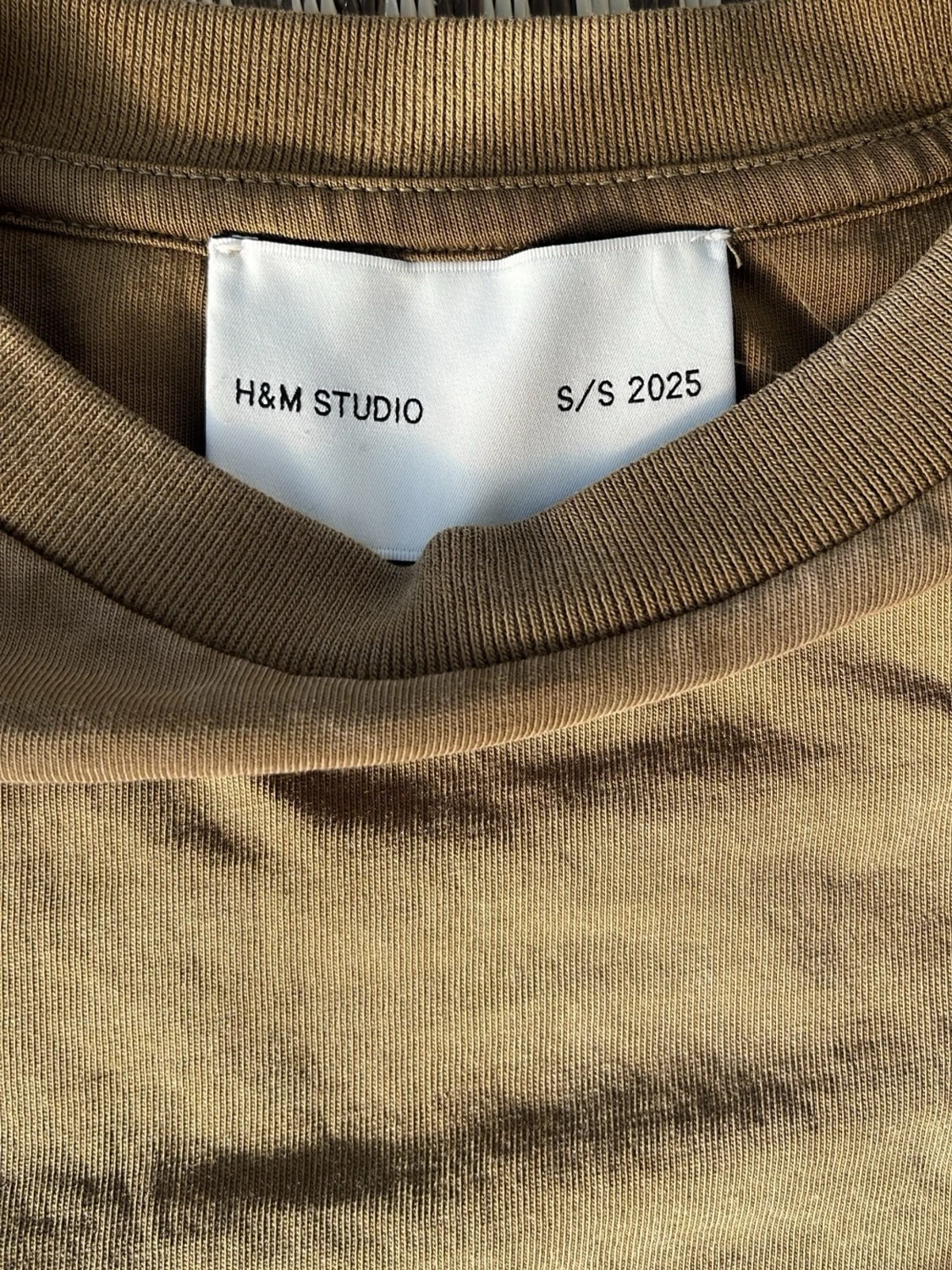 Beige croppad långärmad topp H&M Studio - 1
