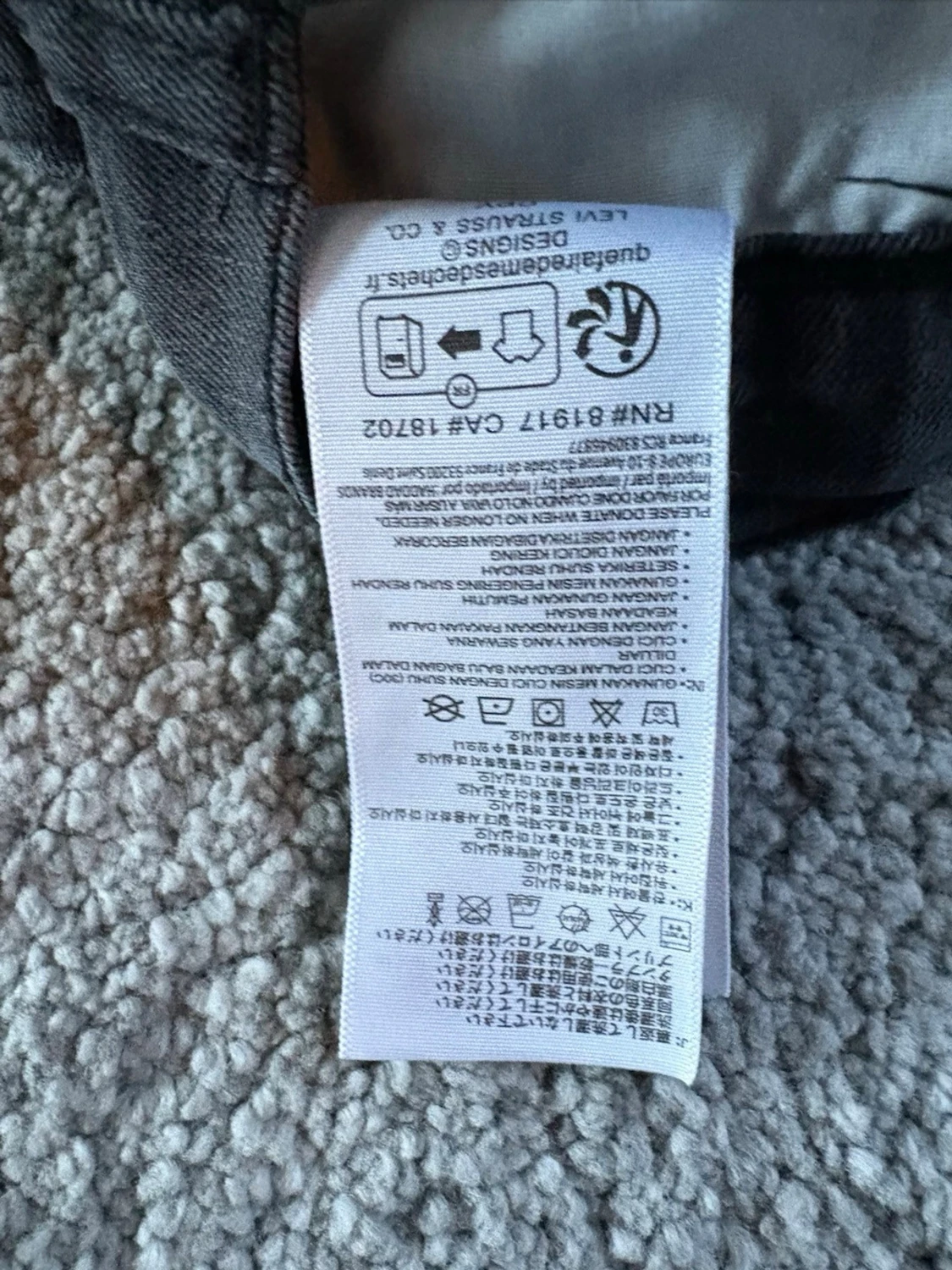Levi's 512 Slim Taper svarta jeans - 3