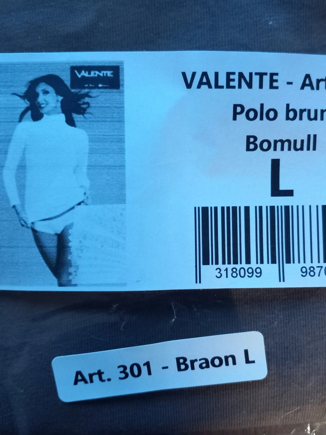 Brun polotopp från Valente storlek L - 1
