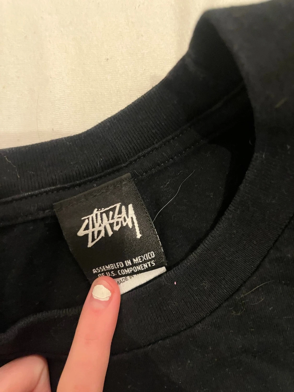 Svart Stüssy t-shirt med tärningsmotiv - 2