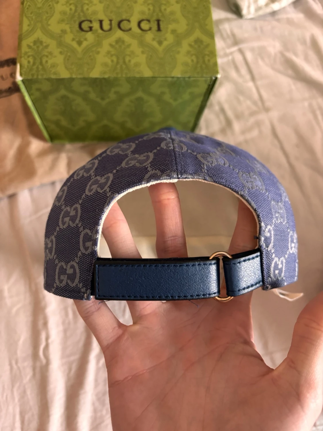 Blå GG-monogram keps från Gucci - 1