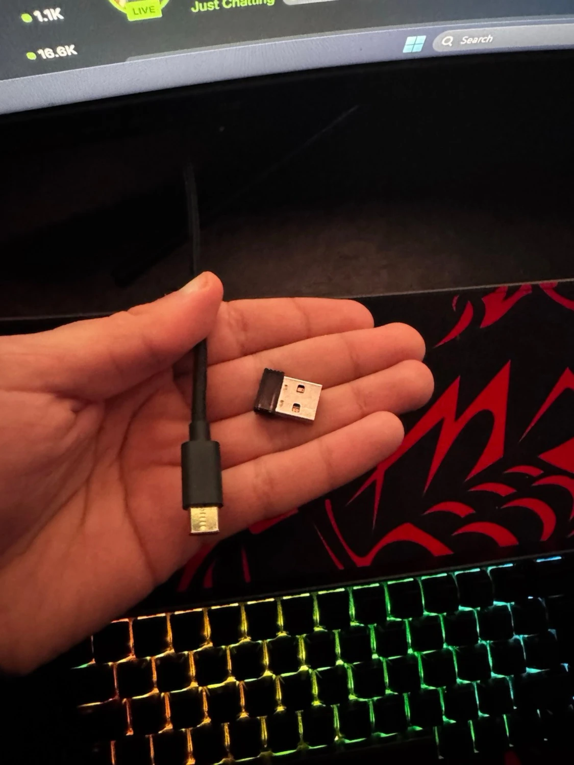 Deltaco trådlöst gamingtangentbord RGB - 3