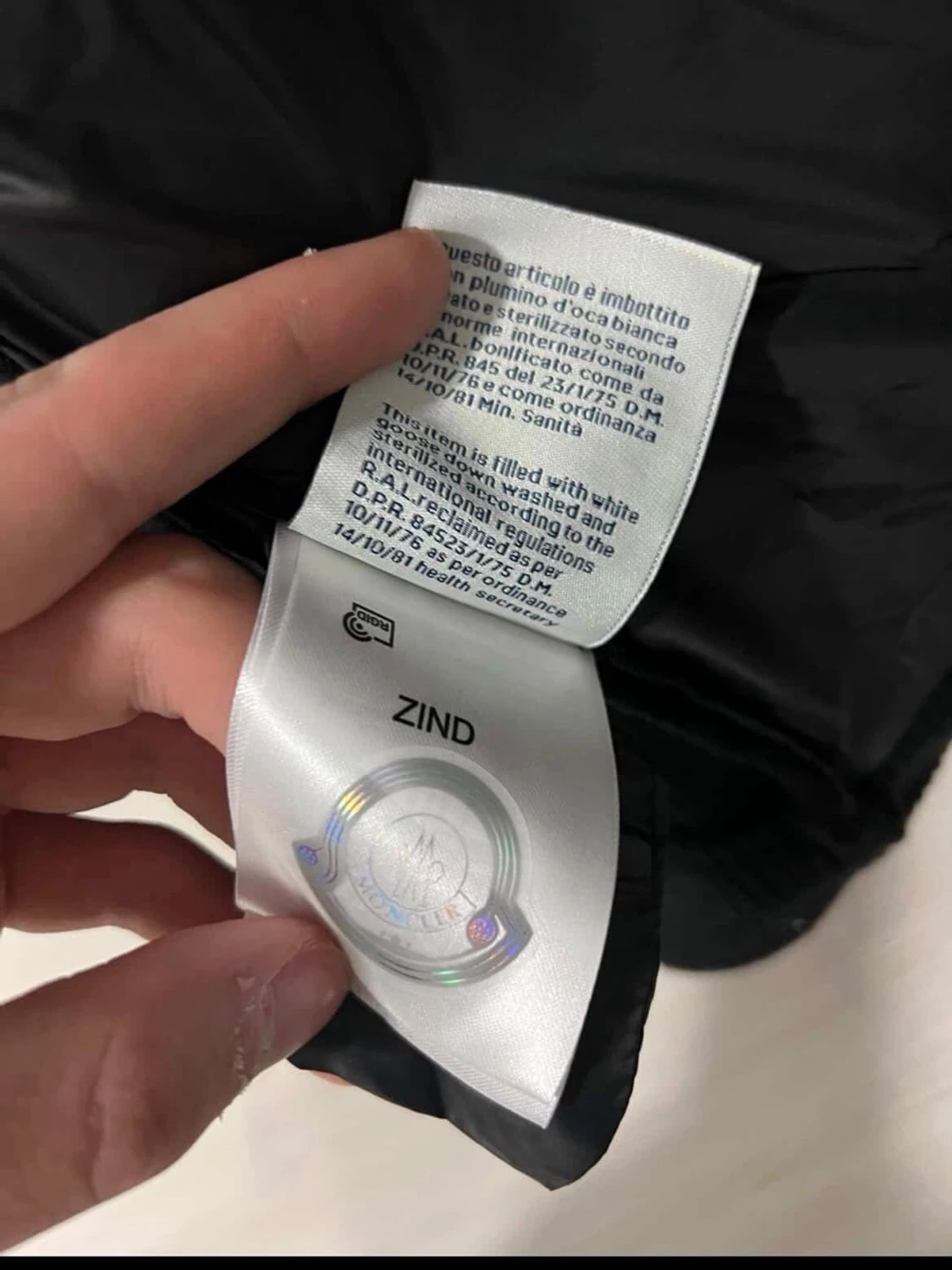 Moncler cardigan jacka M herr varm o skön  - 4