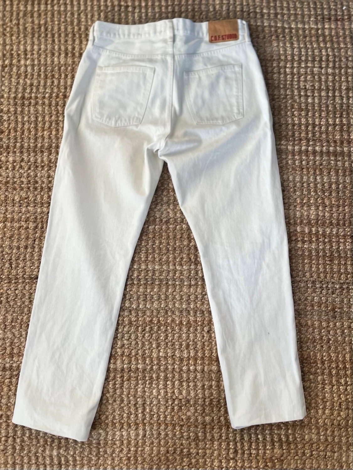 Vita raka jeans från Carlslund - 1