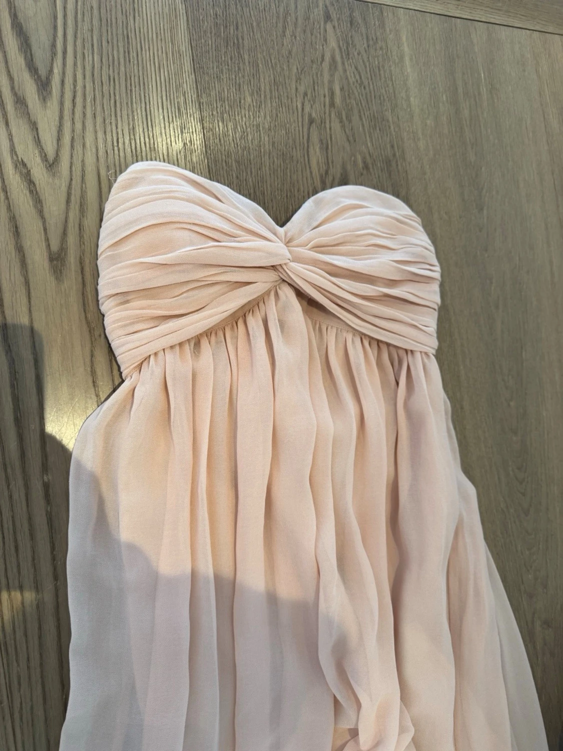Rosa/beige balklänning  - 5