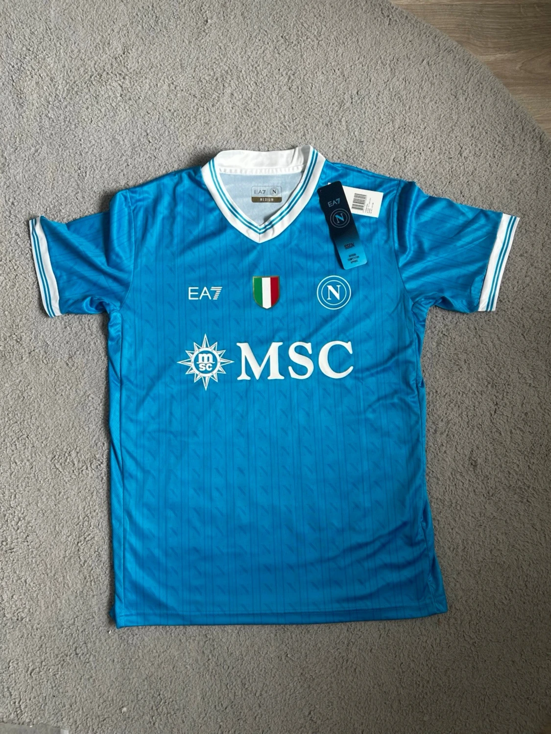 Napoli matchtröja EA7 blå