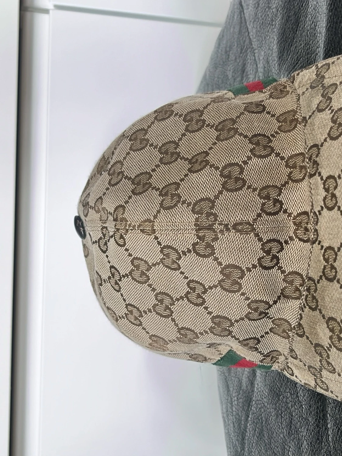 Gucci beige keps med GG-mönster - 1