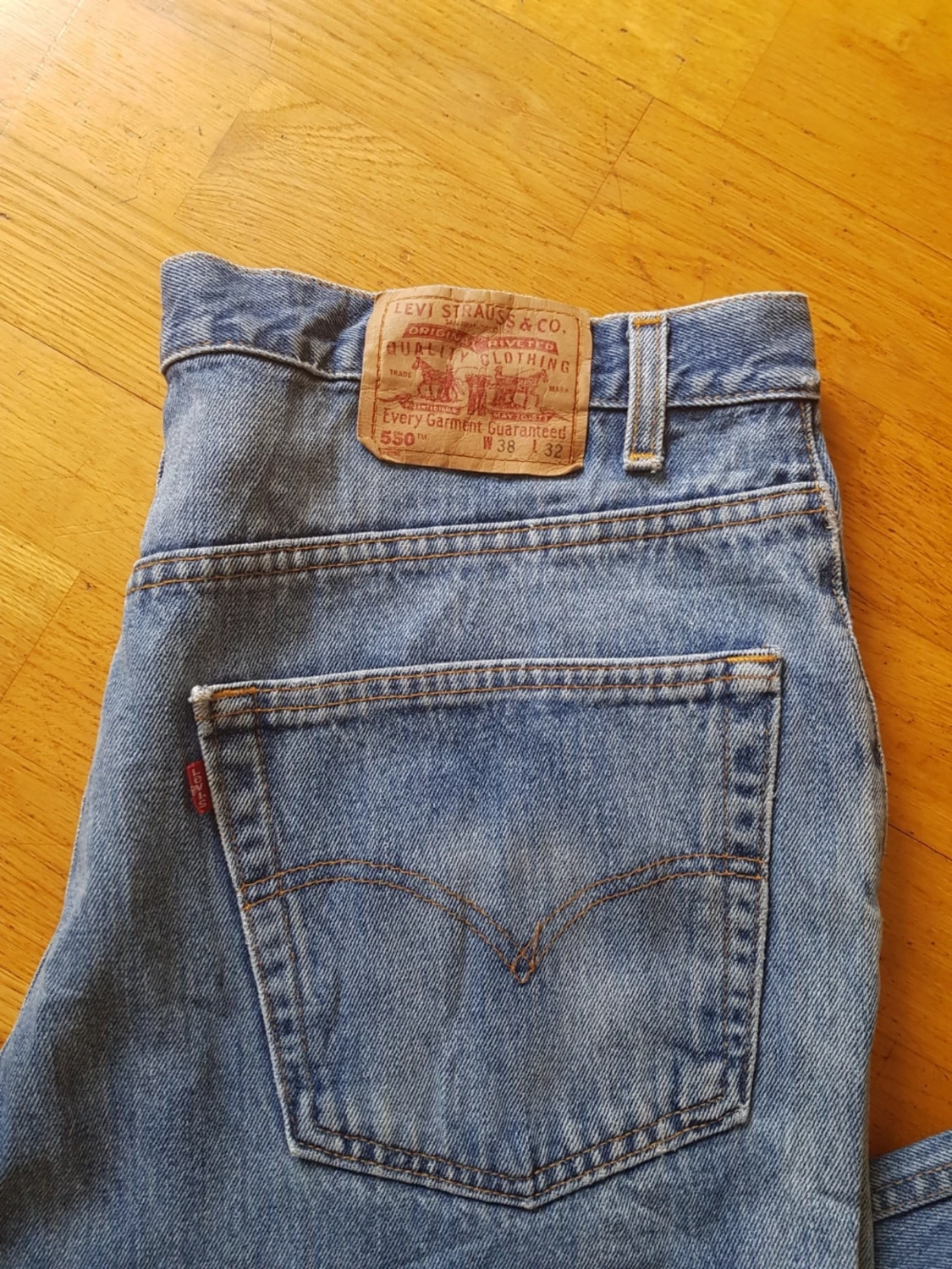 Levi's 550 blå raka jeans - 1