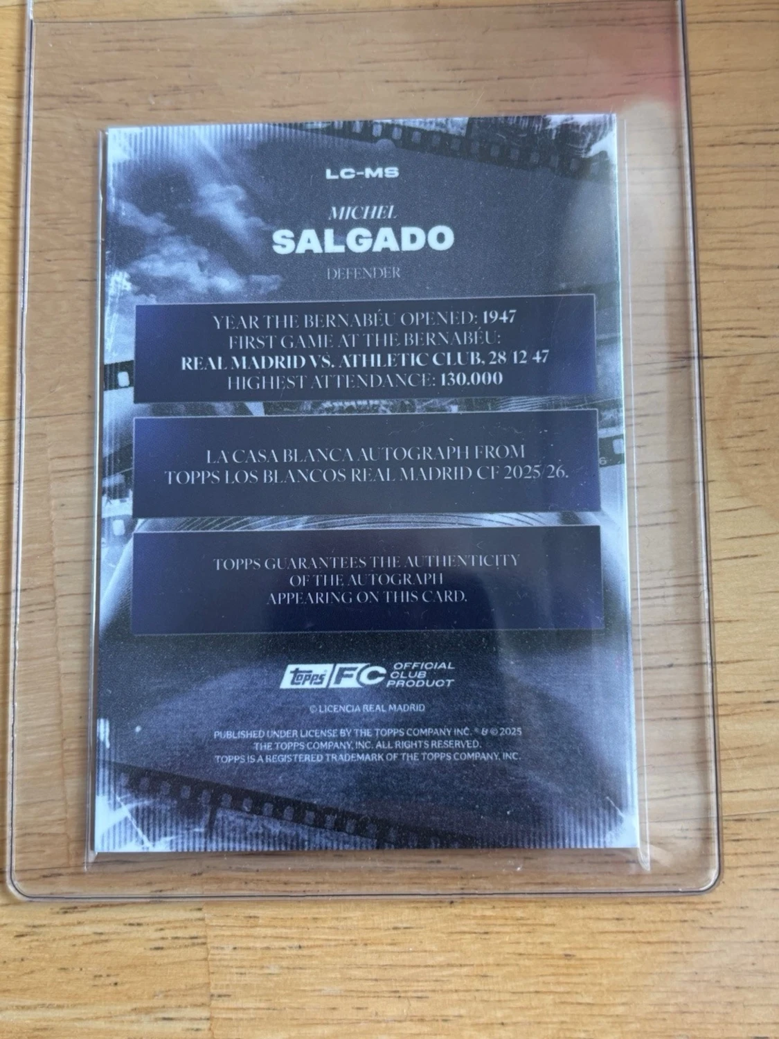 Autografkort Real Madrid Morientes & Salgado - 4