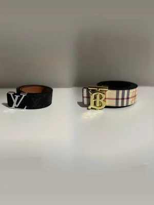 Lv bälte + burberry bälte | bundle - Helt nya, lång frakt