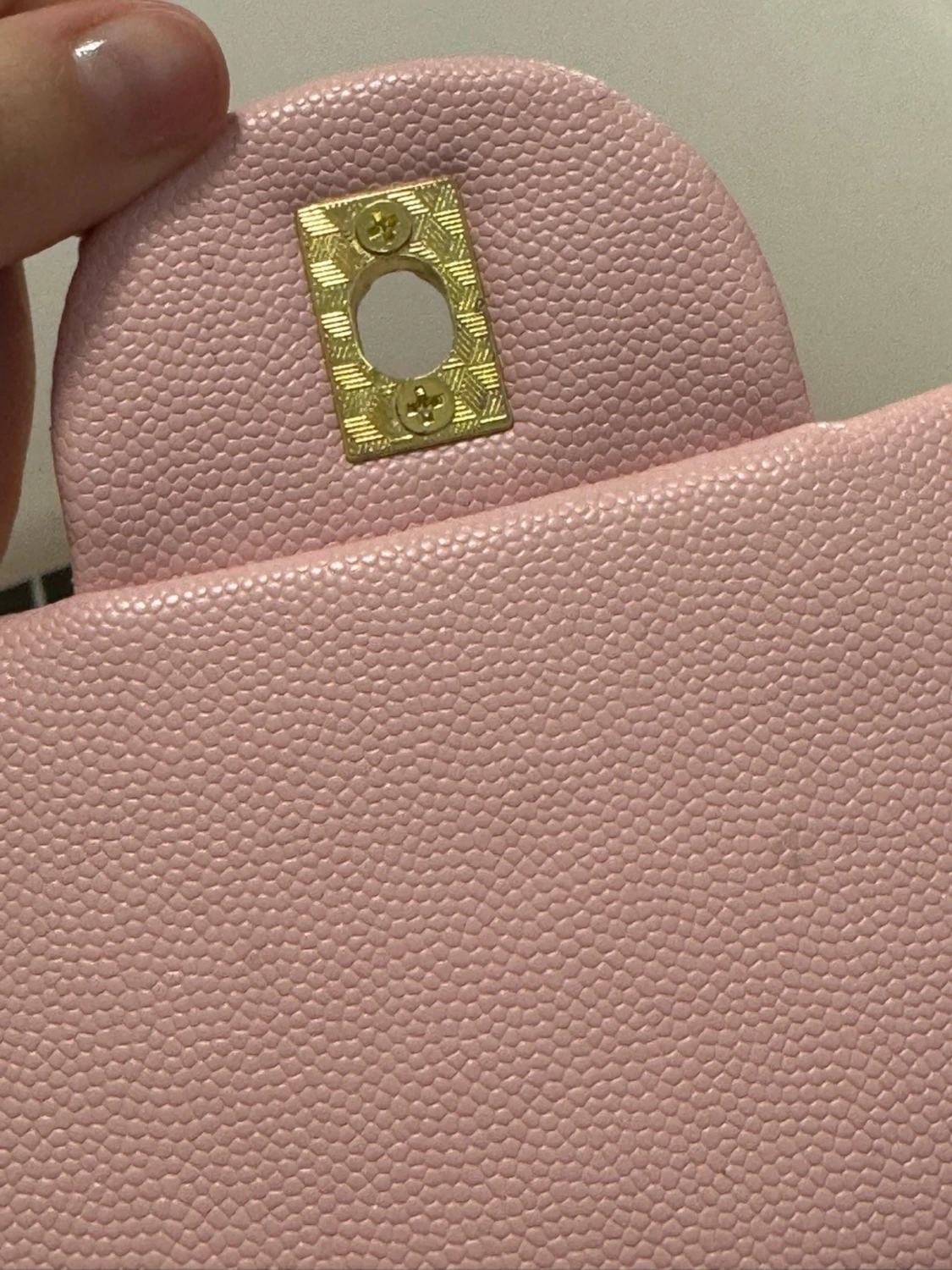 Rosa quiltad  handväska - 3