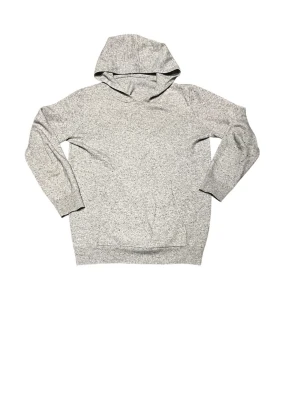 Riktig Kashmir  - En stilren ljusgrå hoodie med huva och långa ärmar. Tillverkad i ett mjukt, stickat material som känns skönt mot huden. Klassisk passform och ribbade muddar vid ärmslut och nederkant. Perfekt för en avslappnad look.