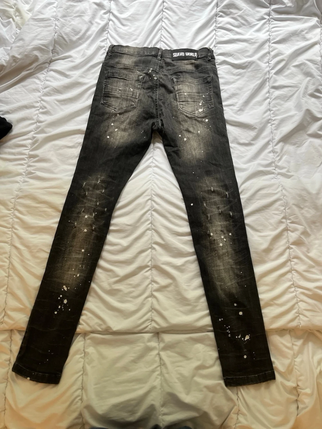 Svarta slim fit jeans från Suavo World - 2