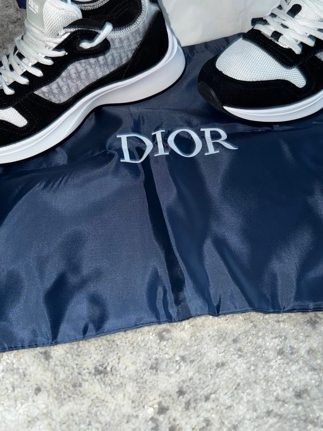 Svarta och vita Dior sneakers - 3