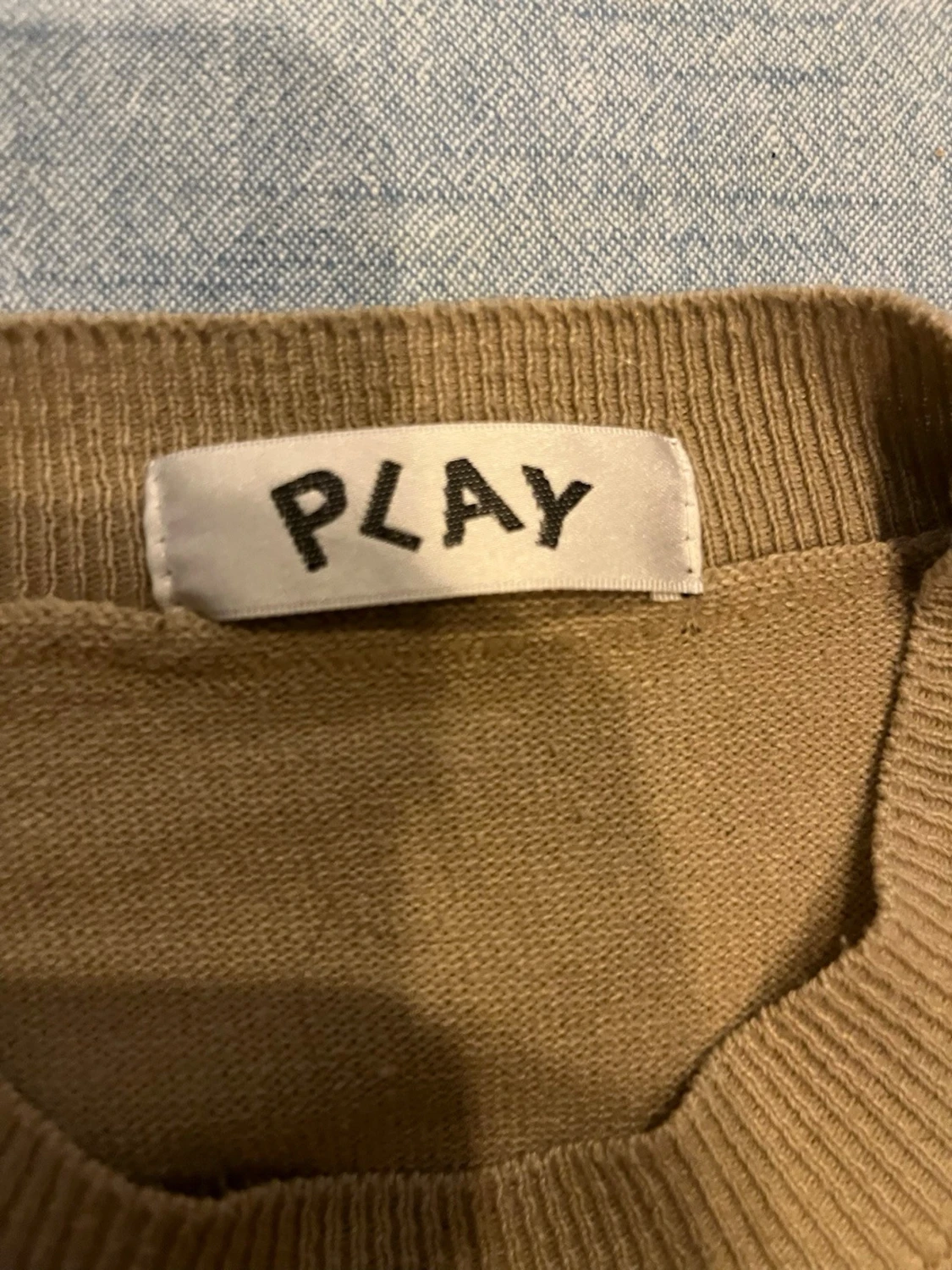 Beige stickad tröja Comme des garcon - 1