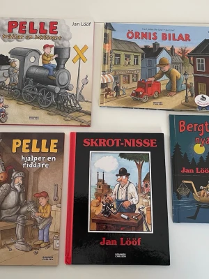Jan Lööf barnböcker samling bokpaket - Nostalgi! Barnböcker av Jan Lööf.  Bokpaket med 5 böcker 150 kr.  Fint skick. 