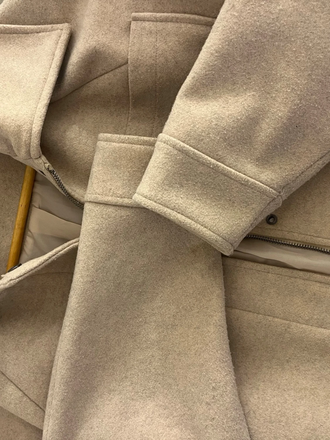 Beige snygg kappa - 1
