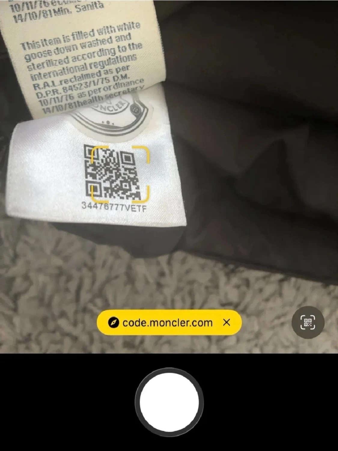 Svart Moncler vindjacka med huva - 3