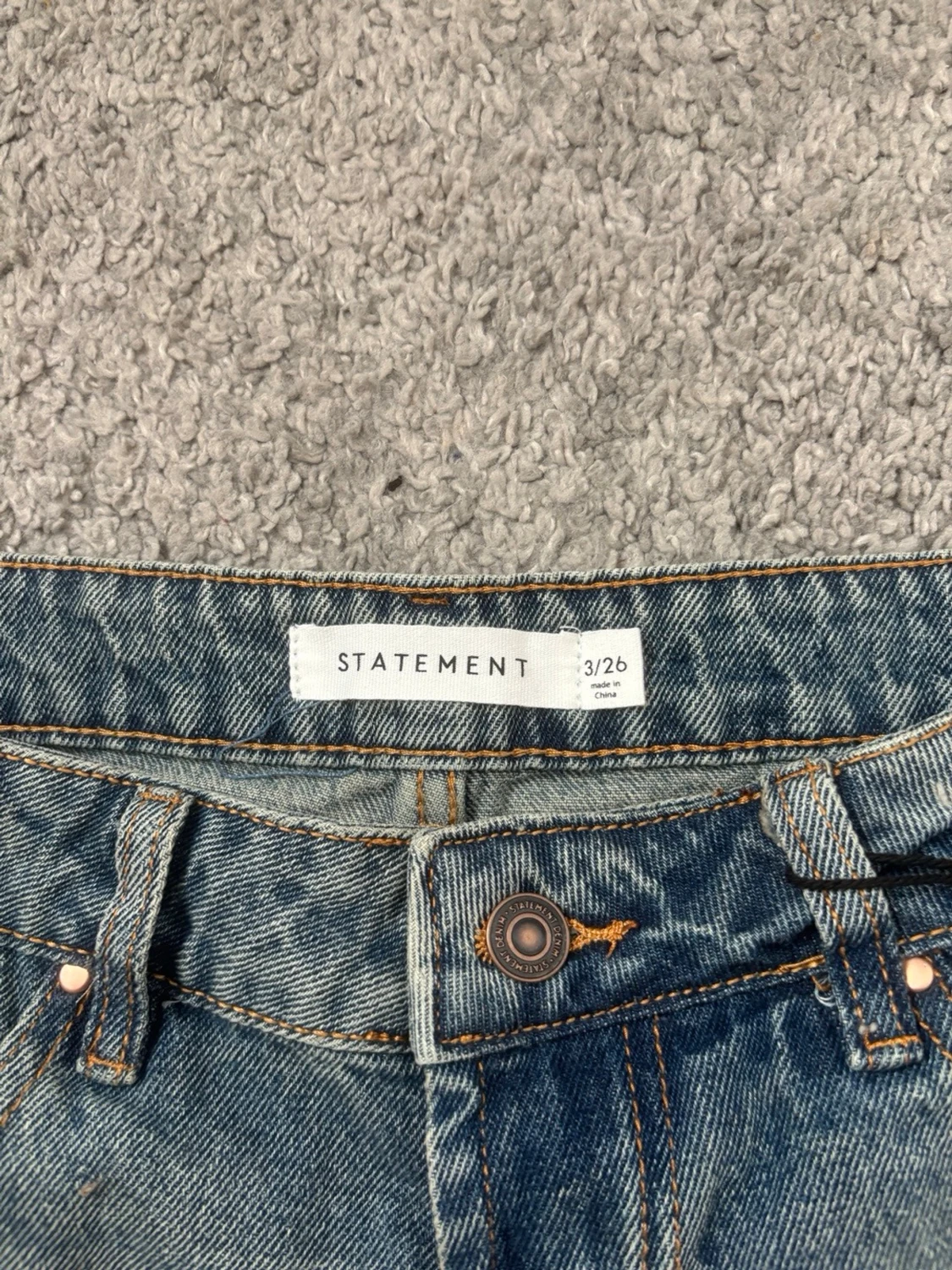 Lågmidjad jeanskjol - 1