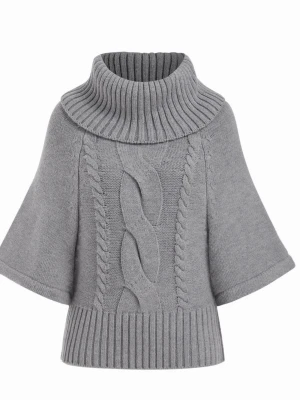 Grå stickad polotröja - Aldrig använts, prislapp finns kvar