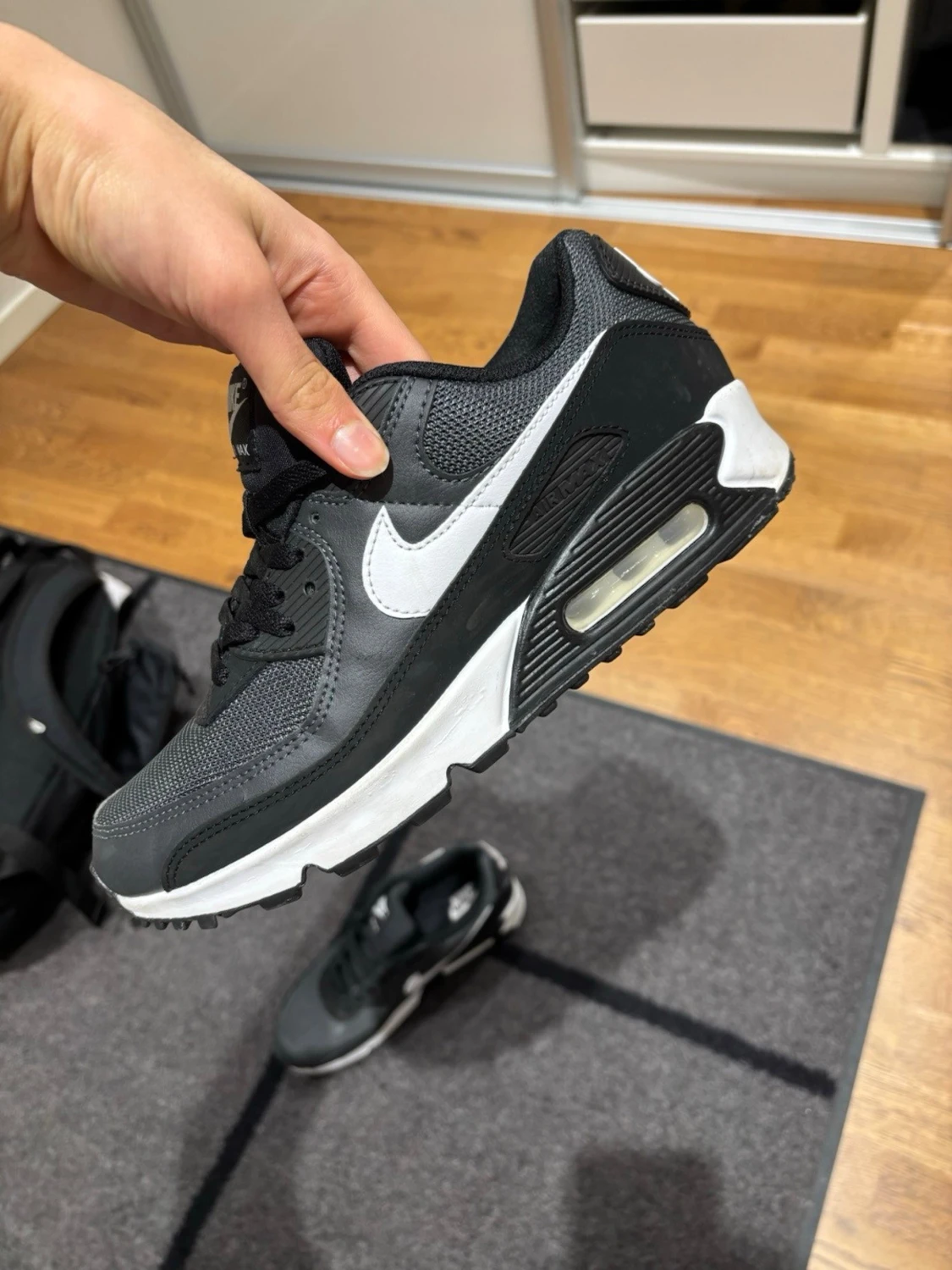 Nike Air Max 90 svart/vit sneaker - 1
