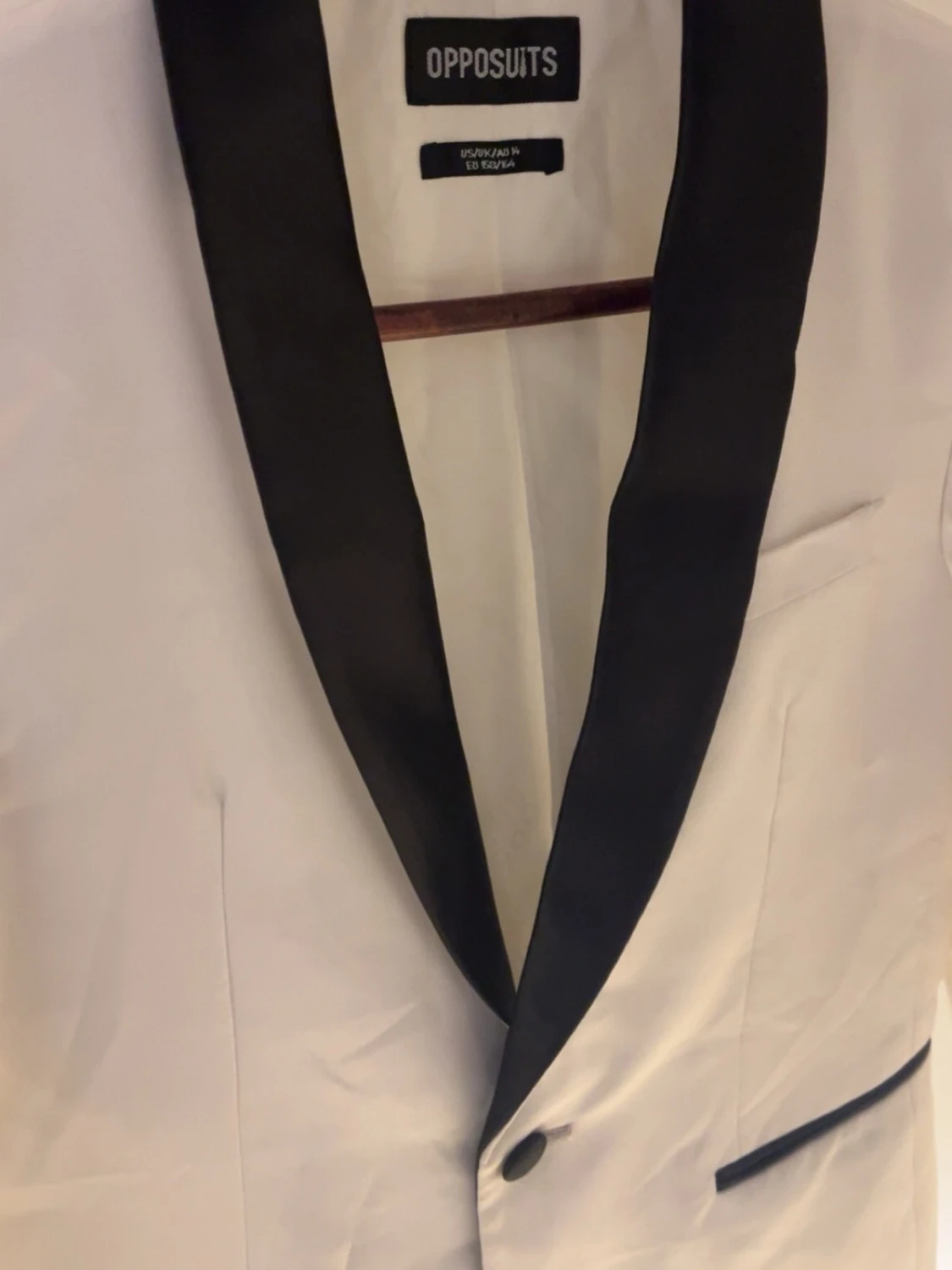 Vit kavaj med svart krage Opposuits - 2