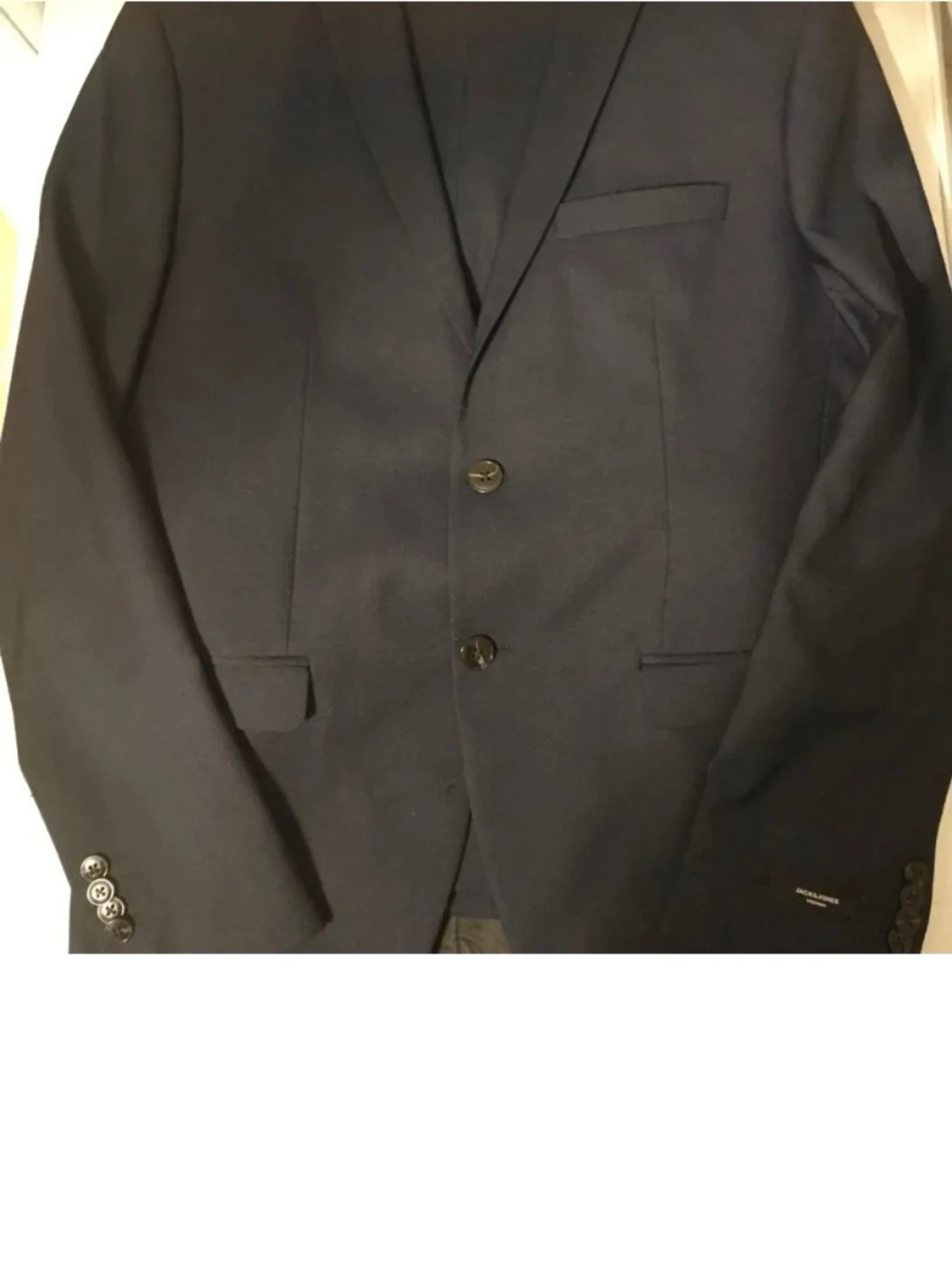 Jack & Jones kavaj herr blå storlek 52 polyester - 1