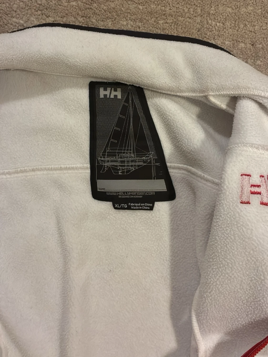 Vit fleecejacka från Helly Hansen - 2