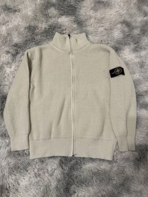Stone Island Ribbed Zip Cardigan  - Storlek M 