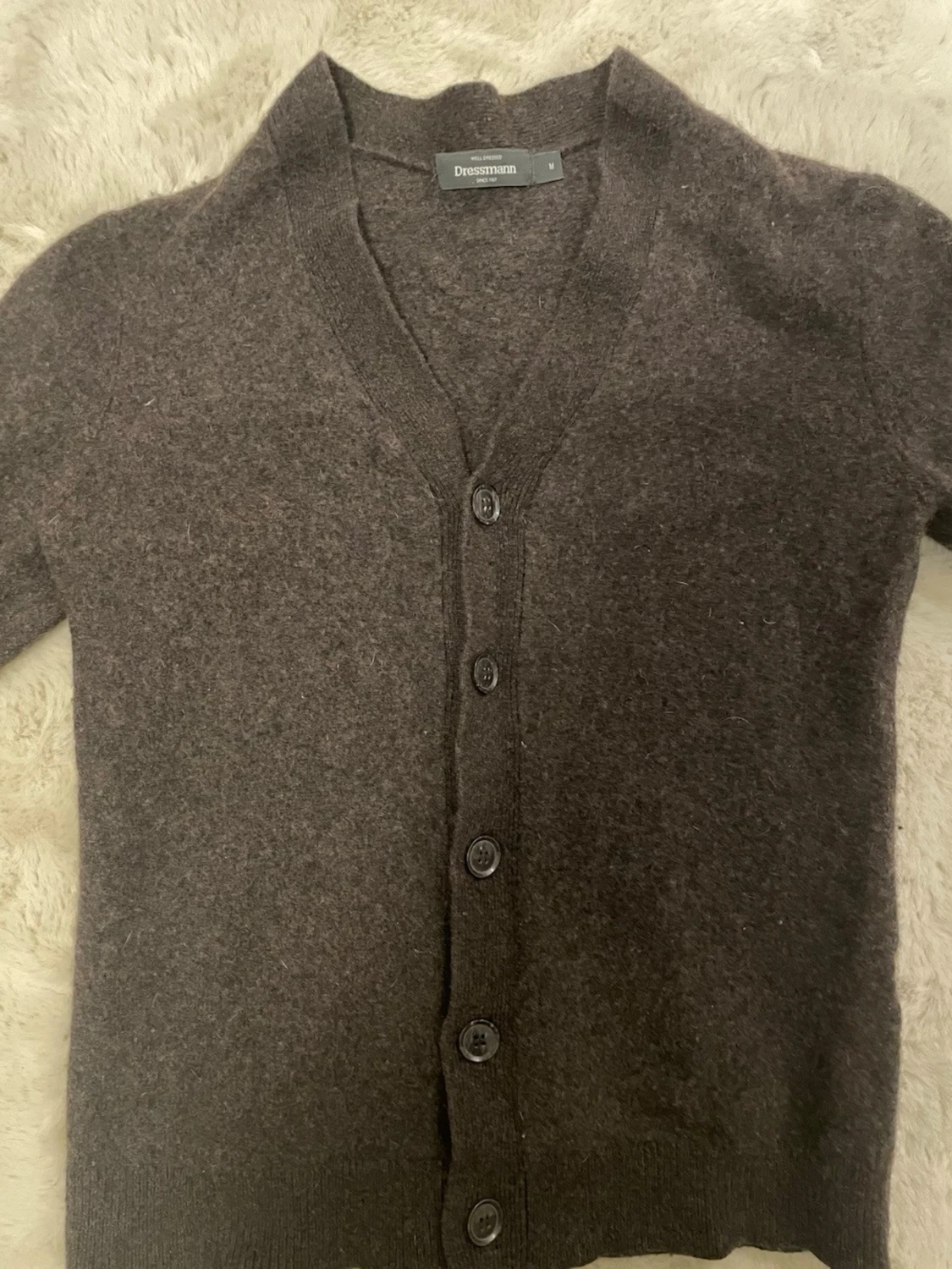 Mörkbrun kofta från dressmann - 3