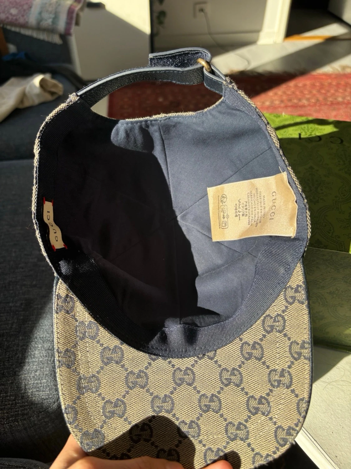 Gucci beige GG monogram keps - 1