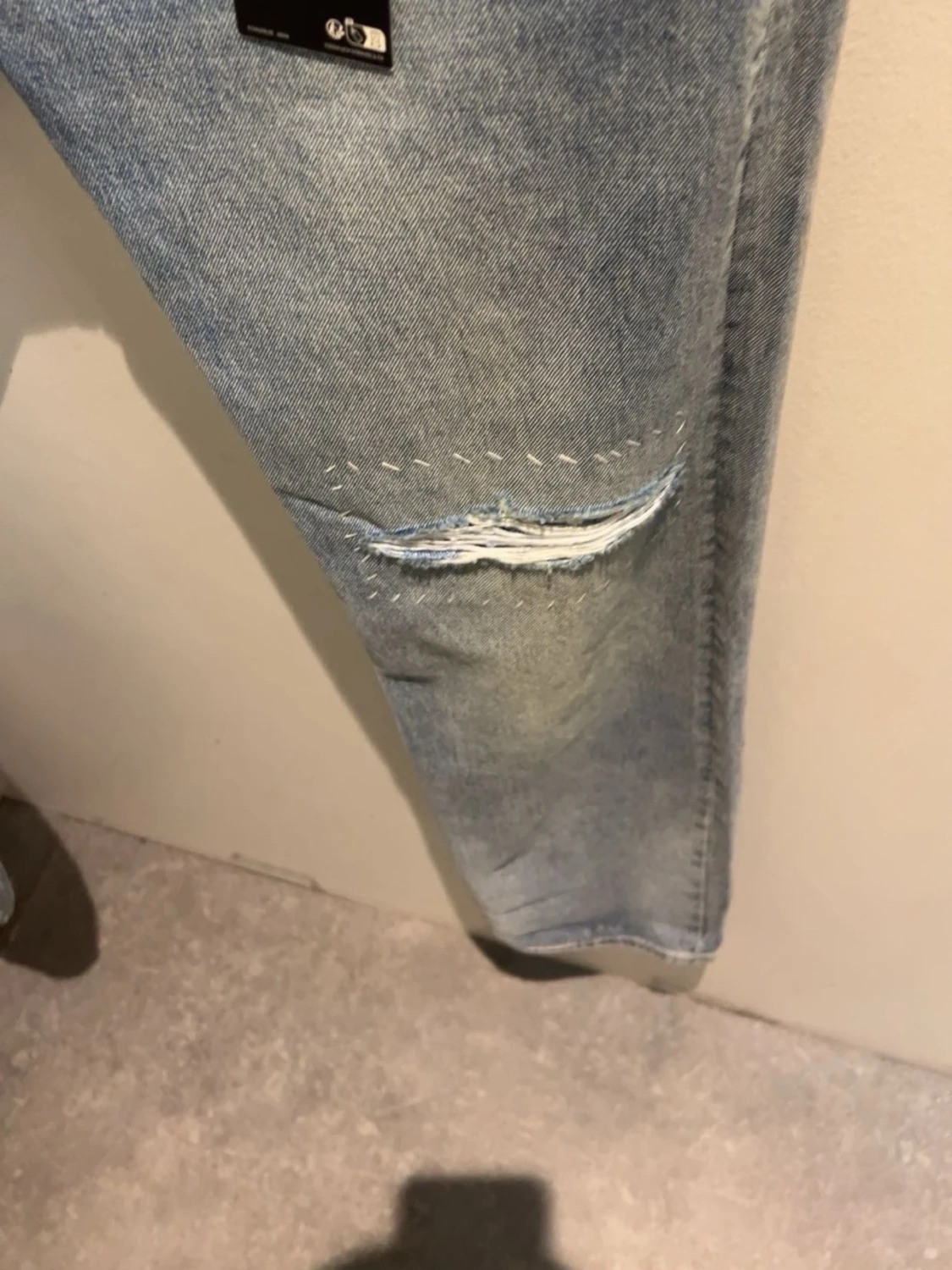 Levi's ljusblå ripped jeans Selvedge - 4